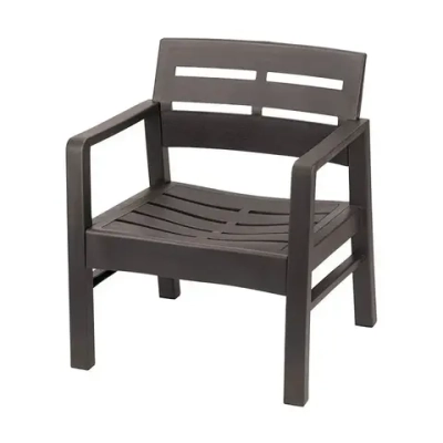 Кресло РЕЙКИ коричневый ротанг