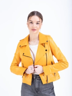 Косуха кожаная куртка женская Турция