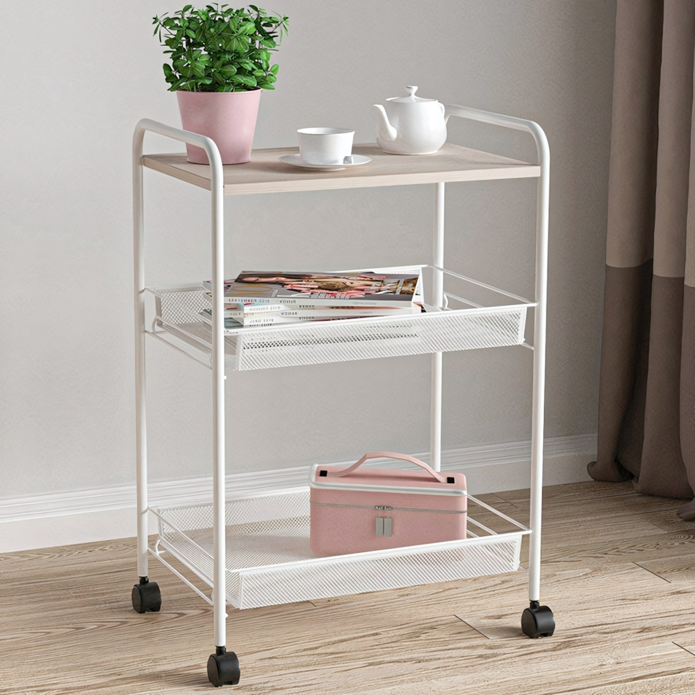 Этажерка 3х- секционная «Ладья 33КС», цвет белый, 45*30*65см