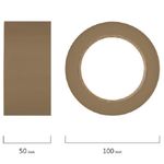 Клейкая лента 50*66, коричневая, 40мкм, Staff