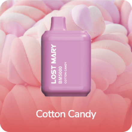 Lost mary BM5000 Cotton candy (Сахарная вата) 5000 затяжек 20мг Hard (2% Hard)