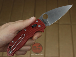 Нож Spyderco Manix 2 LTW (бургунди) RK-429