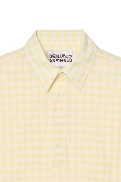 ZARA X BENITO ANTONIO РУБАШКА С ВОРОТНИКОМ ПОЛО, ЖЕЛТЫЙ