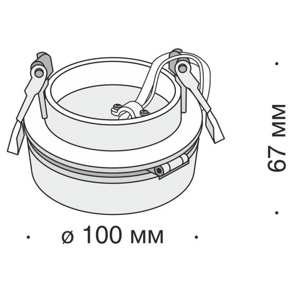 Встраиваемый светодиодный спот Maytoni Technical Magic DL2003-L12B4K