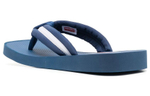 KENZO Takada Kenzo fabric flat-bottomed herringbone fashion sandals men's blue