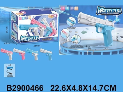 Водный пистолет 22см. аккум. от USB, микс, коробка L-96-1