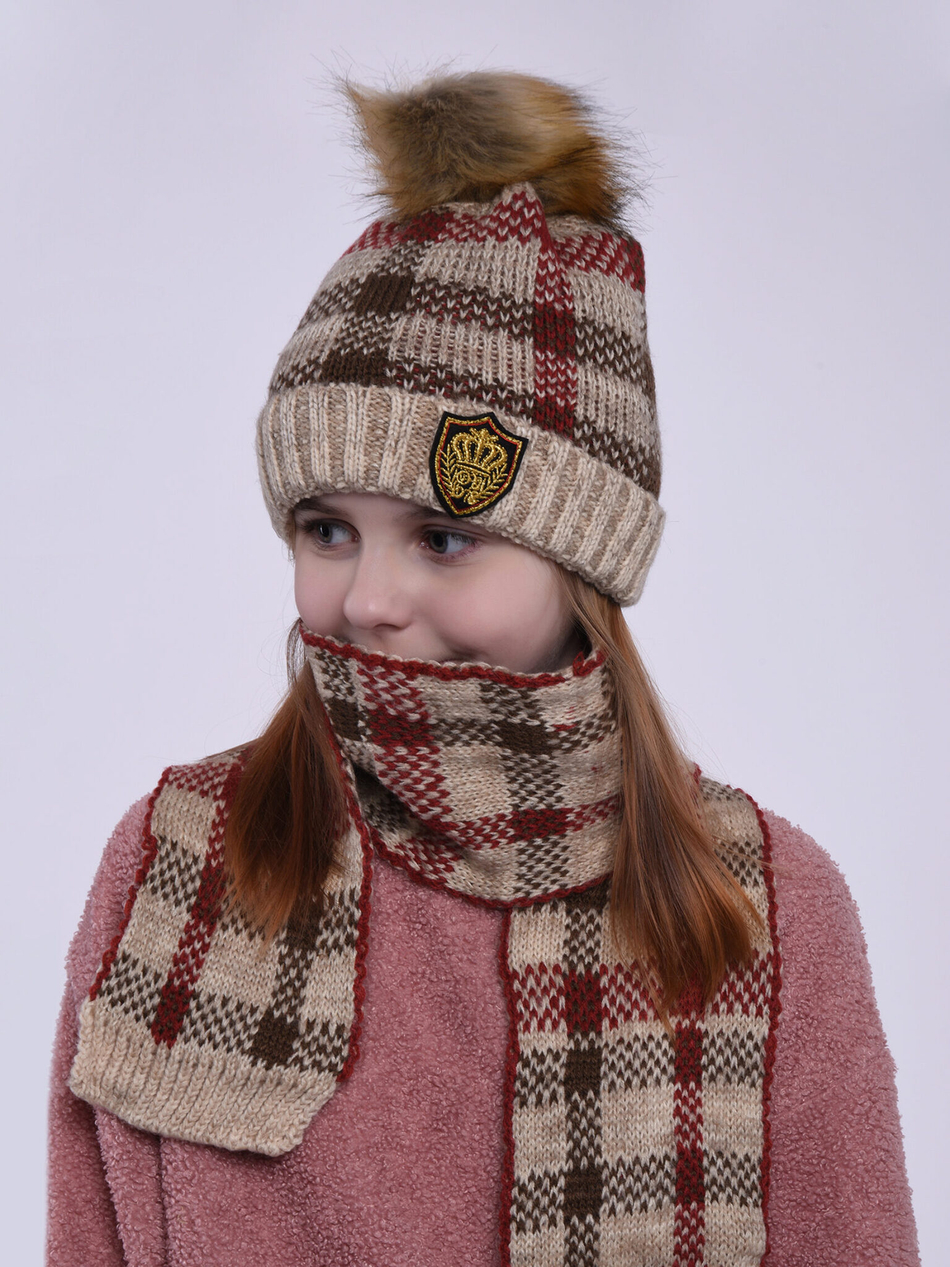 Комплект детский (Шапка+Шарф)