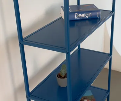 Стеллаж металлический 155х60х25, синий