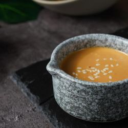 Соусник 60 мл d 7,5 см h4 см круглый с носиком глазурь Glossy Stone Untouched Taiga P.L. [1]