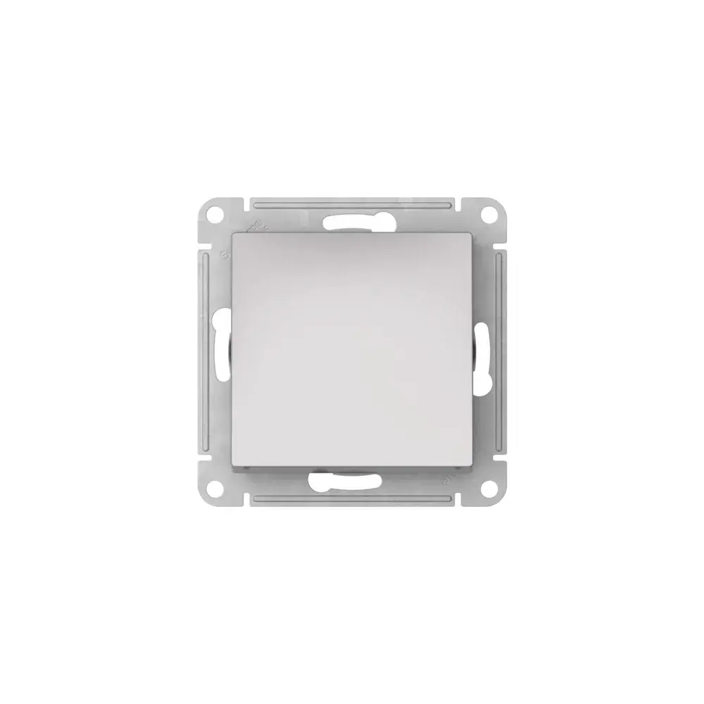 ATLASDESIGN 1-клавишный ПЕРЕКРЕСТНЫЙ ПЕРЕКЛЮЧАТЕЛЬ, сх.7, 10АХ, мех., быстрозажим. клем., АЛЮМИНИЙ