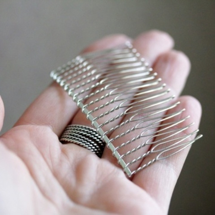 Основа для гребешка 8см (серебро)