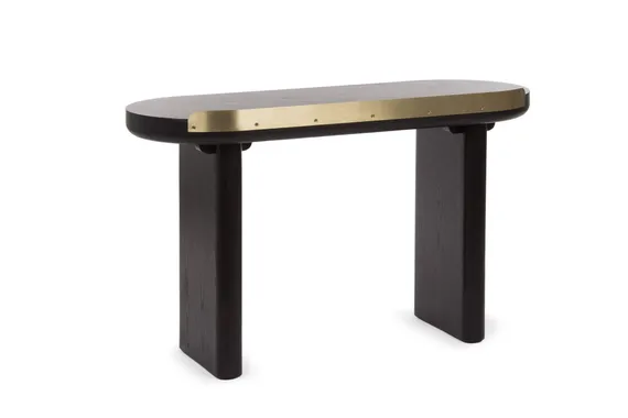 Письменный стол с ящиком Salmon 128х50 см, черный