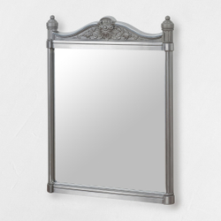 Зеркало Burlington Georgian T37 ALU-R, полированный алюминий 55х75см