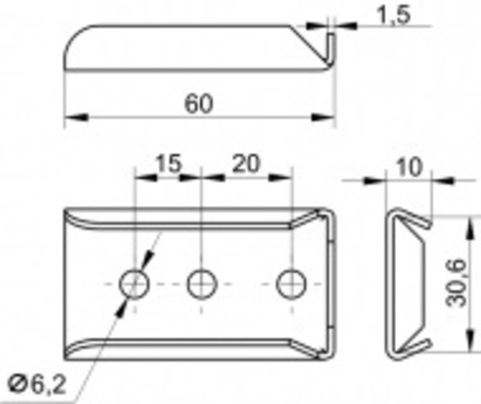 Соединитель внутренний малый 420 00 000 (300 в кор.) СЗ