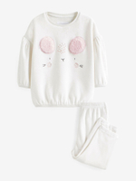 Пижама флисовая для девочки Next 655-165, Белый