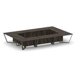 Steel Meet Стол переговорный прямоугольный KD-PR.B.SP-20K Дуб Мали/Металл Антрацит 4800*3200*750