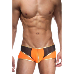 Мужские трусы хипсы оранжево-черные Cosmos Colors  L30_OBG