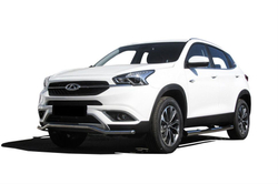 Защита переднего бампера (нержавейка) Chery Tiggo 7 (2016-2020) d42 волна