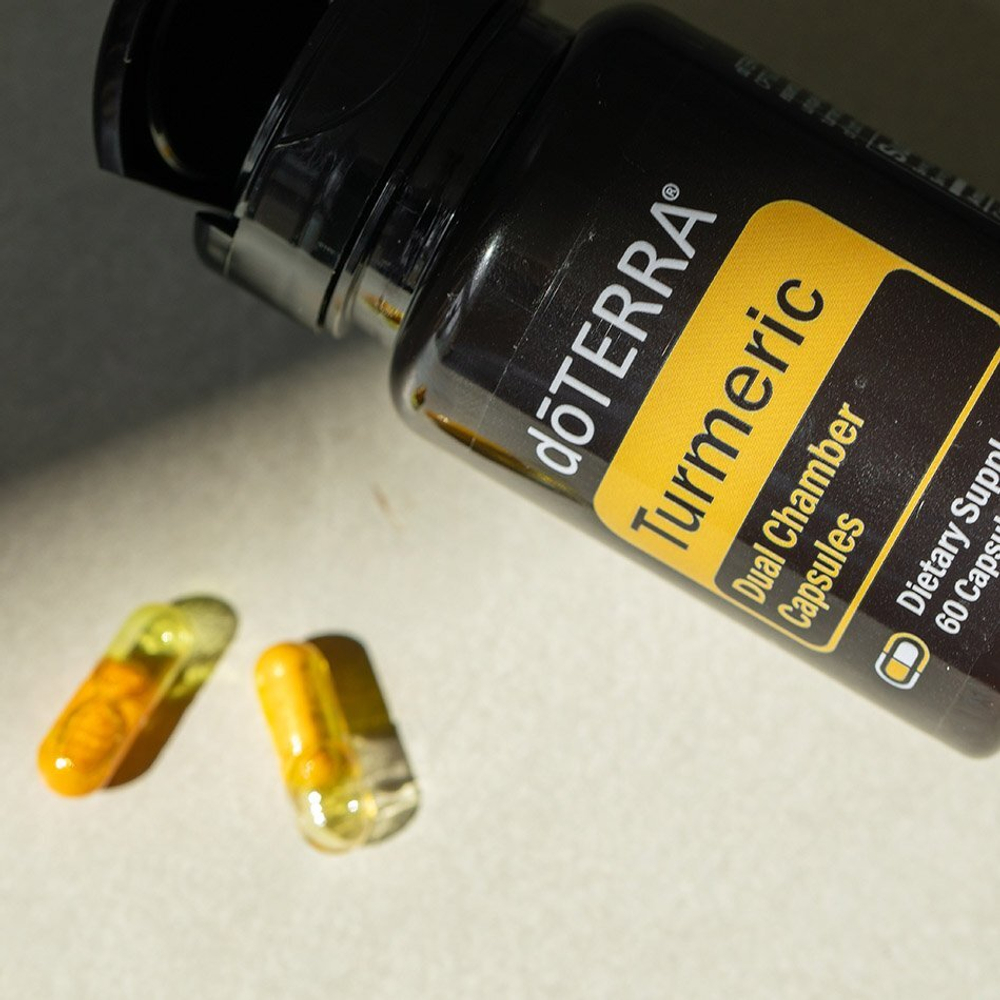 doTERRA Куркума в капсулах, Turmeric, 60 двухкамерных капсул