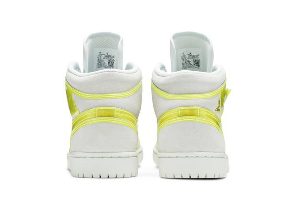 Кроссовки Jordan Air Jordan 1 Mid Lx "Opti Yellow" (Женская размерная сетка)
