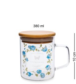 GS- 47/2 Кружка с крышкой «Розовый сад» 380мл