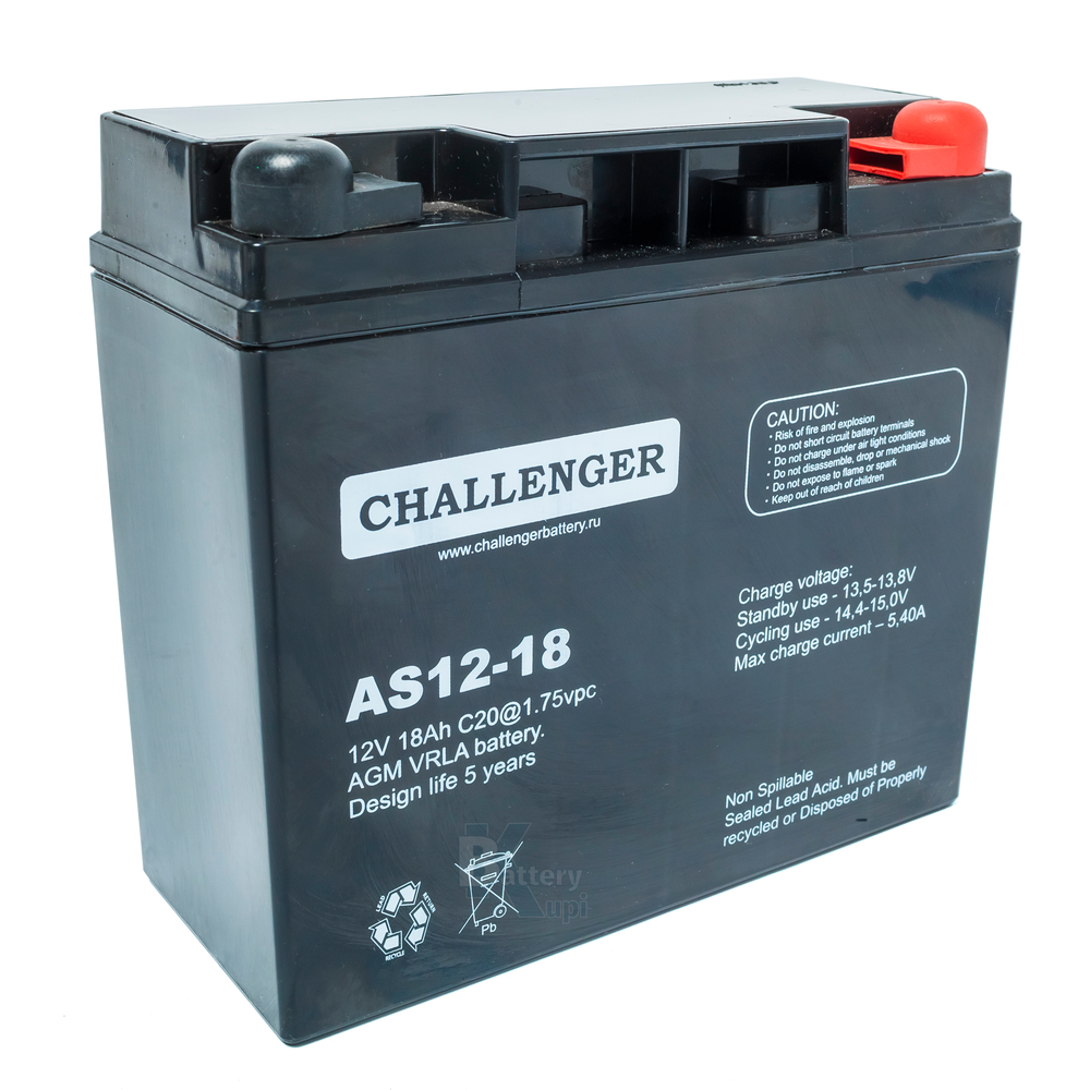 Аккумулятор Challenger AS12-18 (AGM)
