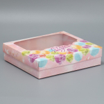 Коробка подарочная «С Днем Рождения», 23.5 × 20.5 × 5.5 см