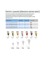 Мормышка вольфрамовая КАПЛЯ С УШКОМ, MOrBL, 10 шт 0,26 г