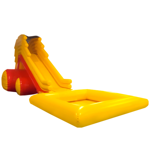 Надувная герметичная водная горка с бассейном «Лава» 12х4х5 м