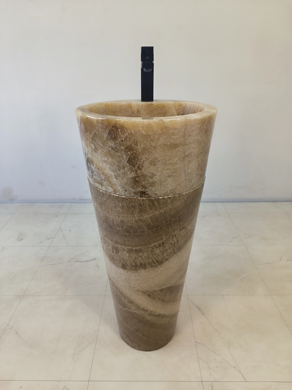 Раковина напольная из оникса Sunset ON-61348 (40*40*90)