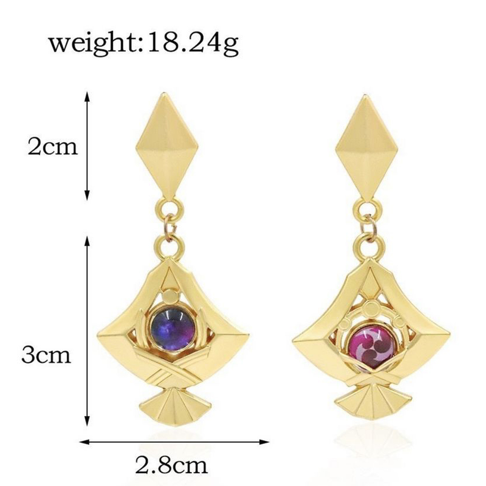 Серьги "Genshin Impact / Геншин - Яэ Мико"