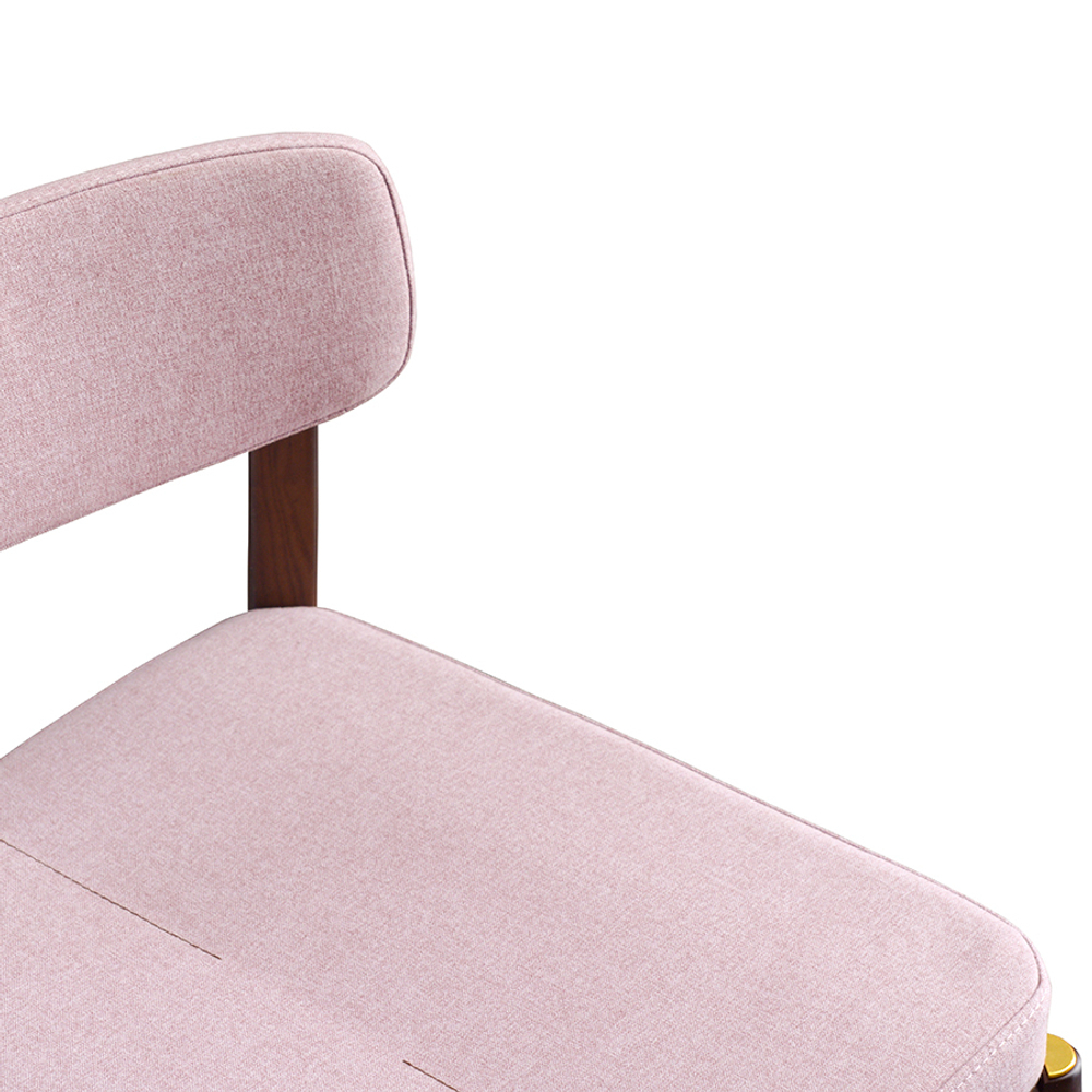 Стул полубарный aska, рогожка, орех/розовый