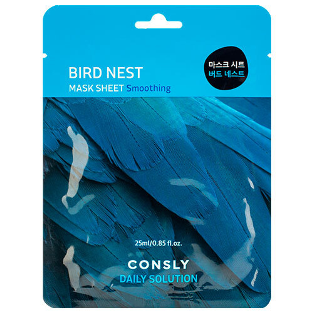 Consly Ткан.маска для лица с экстр.ласточкиного гнезда 25мл