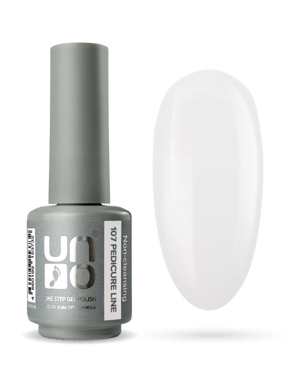Uno Однофазный гель-лак 107 Pedicure Line, 8мл