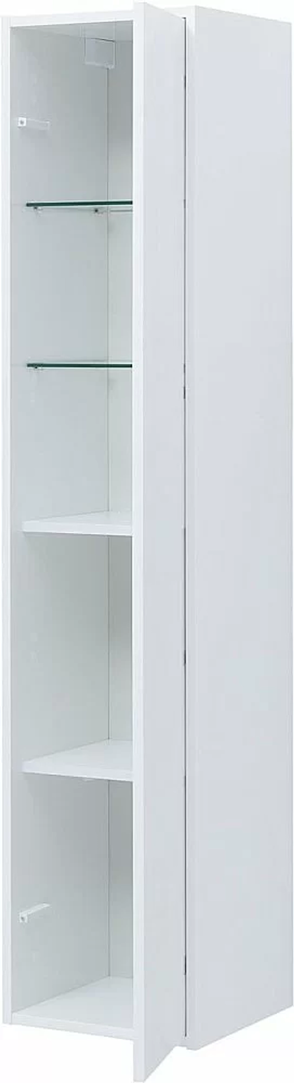 Шкаф-пенал Aquanet Lino (Flat) 35 белый глянец