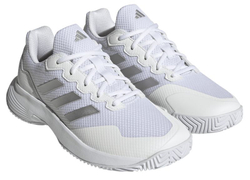 Женские Кроссовки теннисные Adidas GameCourt 2 W - cloud white/silver metallic/cloud white