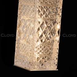 Подвесной светильник Cloyd PROMENADE P1 / шир. 8 см - золото (арт.11526)