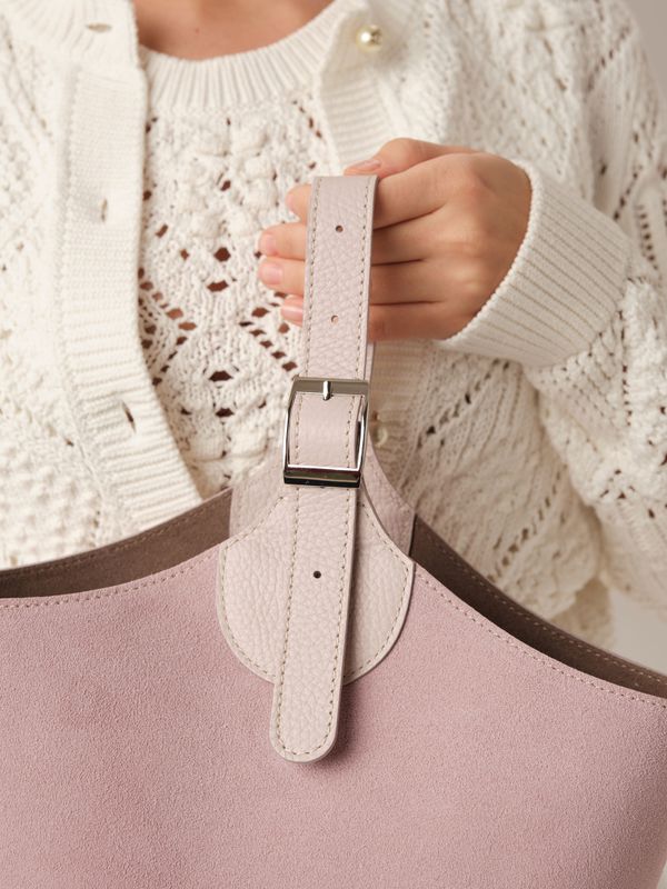 Замшевая сумка DBR Provence 31398 розовый фламинго