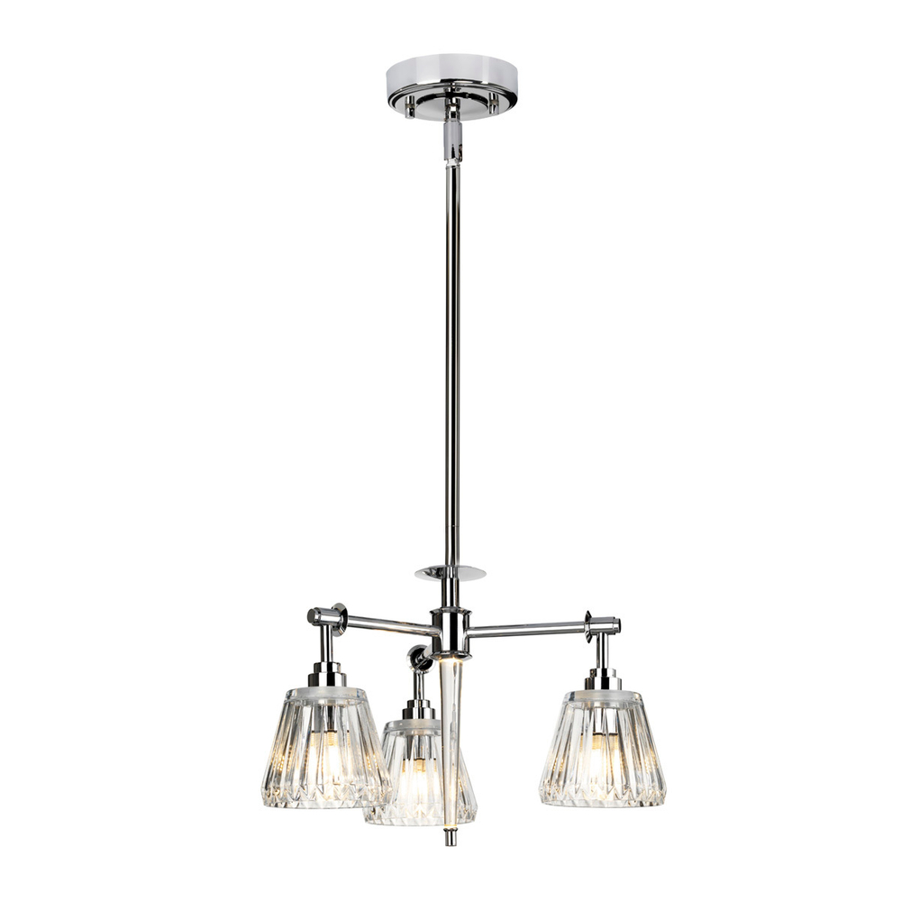 Люстра для ванных комнат Elstead Lighting, Арт. BATH-AGATHA3P-PC