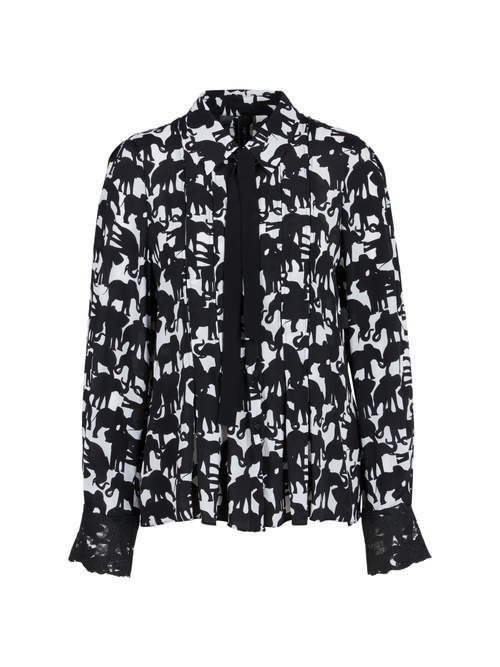 Marc Cain Блуза с эффектной моделирующей стежкой