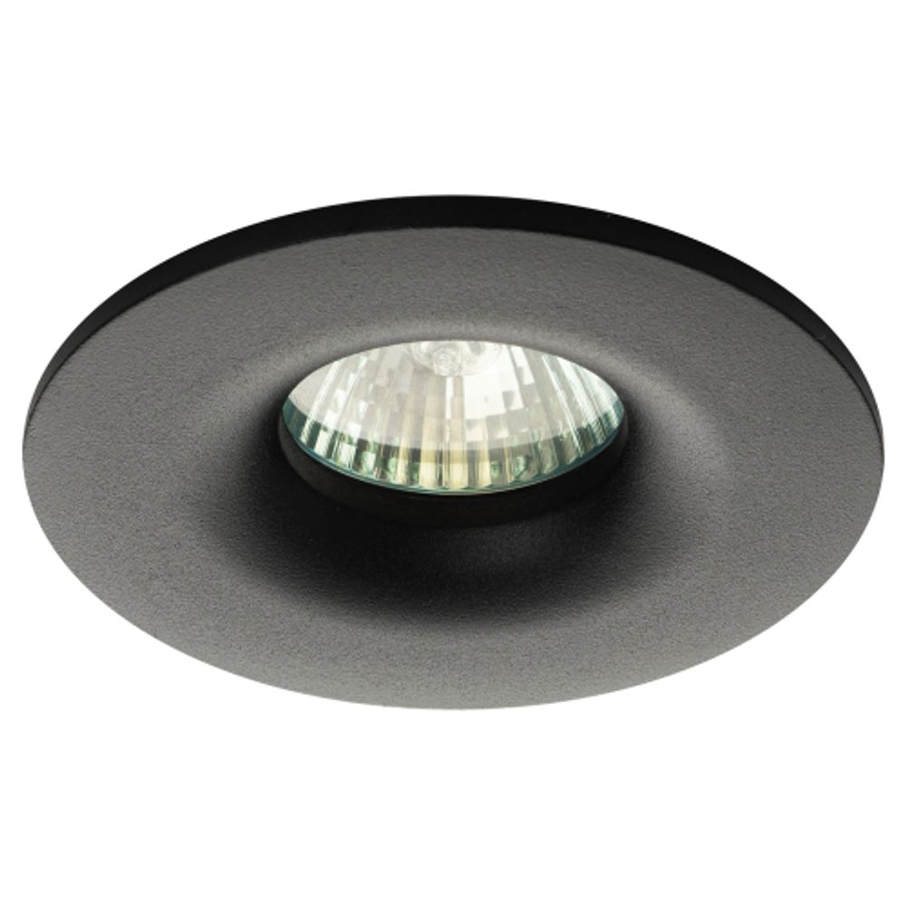 Встраиваемый светильник алюминиевый ЭРА KL105 BK MR16 GU5.3 черный | Алюминиевые встраиваемые светильники