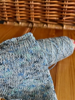 Пряжа для вязания Хлопок с люрексом