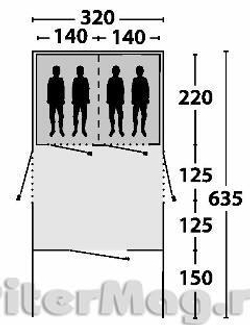 Палатка Outwell Bear Lake 4 [110188]