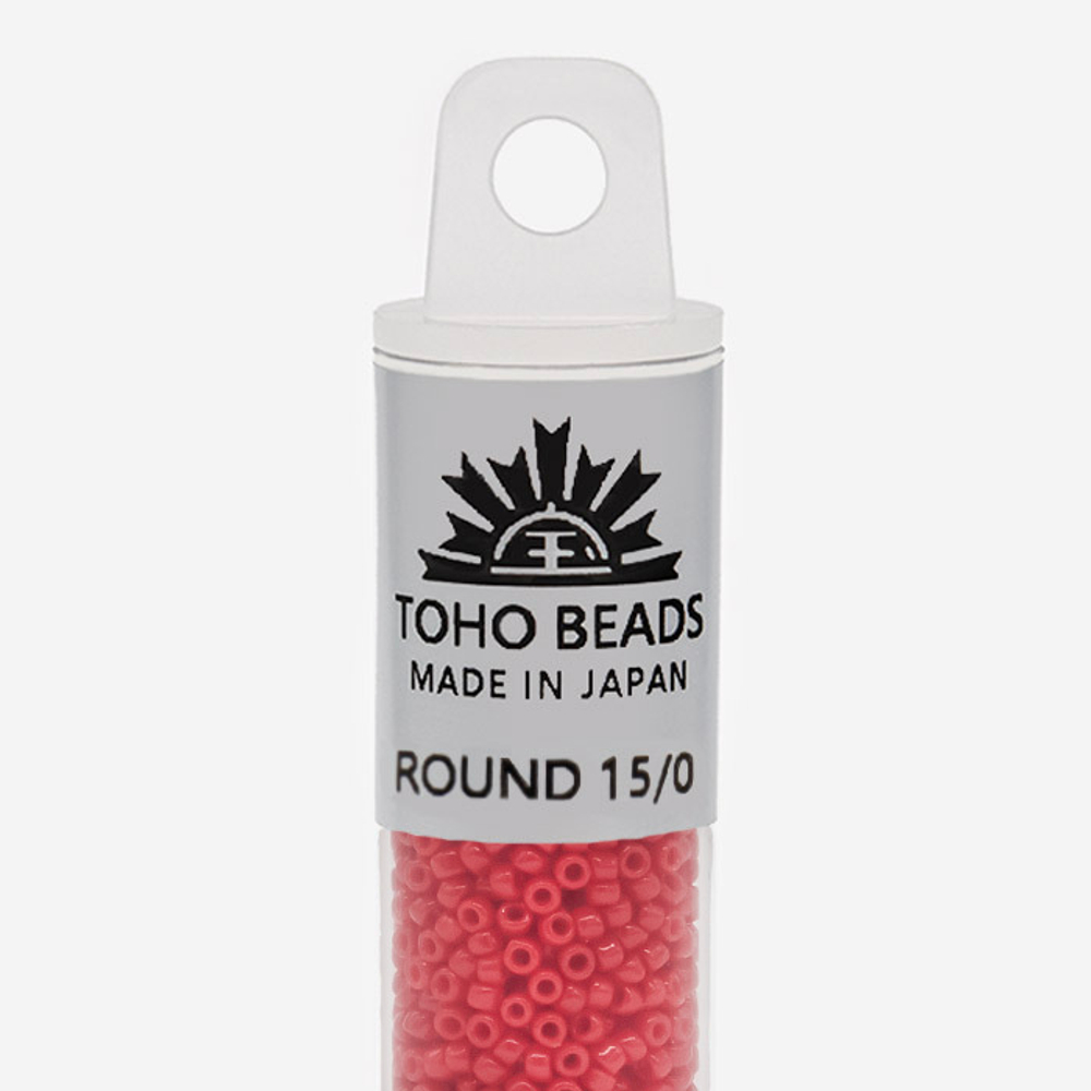 Японский бисер TOHO Round 15/0 (№45), непрозрачный глянцевый