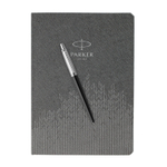 Подарочный набор: Шариковая ручка Parker Jotter + ежедневник, серый