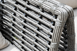 "Валенсия" лаунж-зона из искусственного ротанга, цвет серый