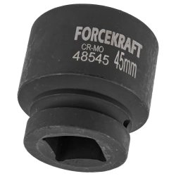 Головка ударная 1'', 45мм (6гр.) FORCEKRAFT FK-48545