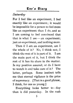 Eve's diary | Mark Twain