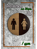 Табличка на дверь туалета