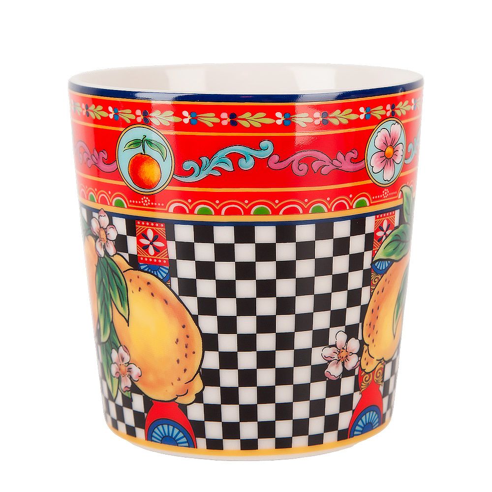 Кружка "Sicilia Limone" v=450мл (фарфор) (подарочная упаковка)